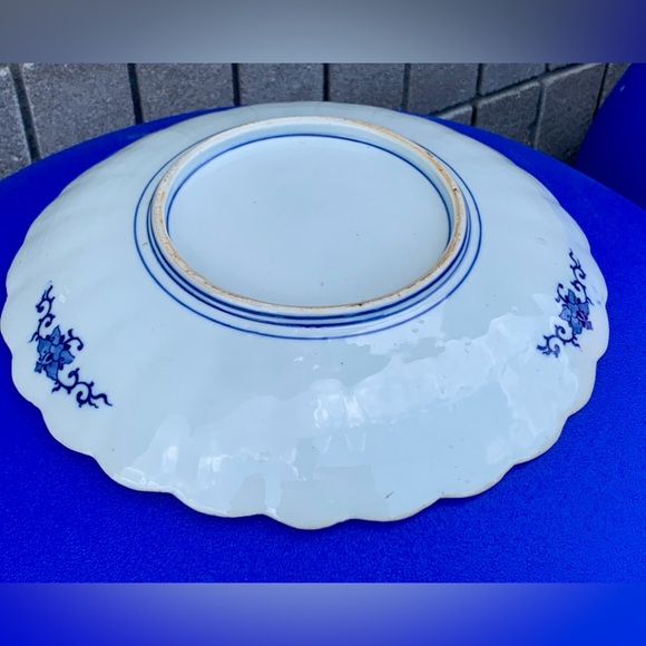Late 19th Century Antique Chinese Quing Dynasty Scalloped Serving Plate Dish - Picture 8 of 14
